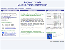 Tablet Screenshot of dr-hommerich.de